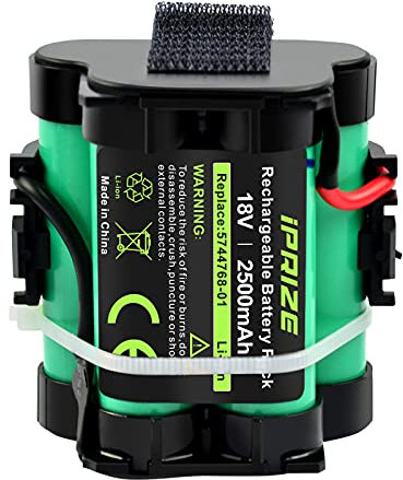 iPrize 18V 2,5Ah Li-ion Ersatzakku Kompatibel mit Gardena Mähroboter R38Li R40Li R45Li R50Li R70Li R75Li R80Li, für Husqvarna Automower 105, 305, 308, für McCulloch ROB R600 R800 R1000 Flymo 1200R