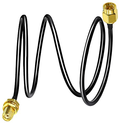 TUOLNK Cavo di prolunga SMA RG58 3.3ft (1M) Cavo coassiale SMA maschio a SMA femmina Antenna WiFi 3G 4G LTE Wireless LAN Cavo coassiale RF a bassa perdita Radio CB