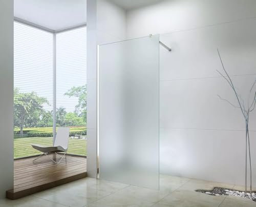 PARETE DOCCIA PORTA FISSA WALK IN VETRO 8MM 90X190 CM OPACO oppure TRASPARENTE (OPACO)