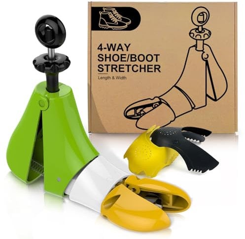 Masvan Shoe Stretcher for Men Women Calf Boot, Plastic Shoe Tree Expander Adjustable Length And Width, High Top Sports Shoes Shaper for Ankle Boots,M: 39~42