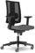 NOWY STYL Bürostuhl Navigo, Drehstuhl, Arbeitsdrehstuhl, Synchronmechanik, Schiebesitz, 3D Armlehnen, Netzrücken, ergonomisch, dunkelgrau