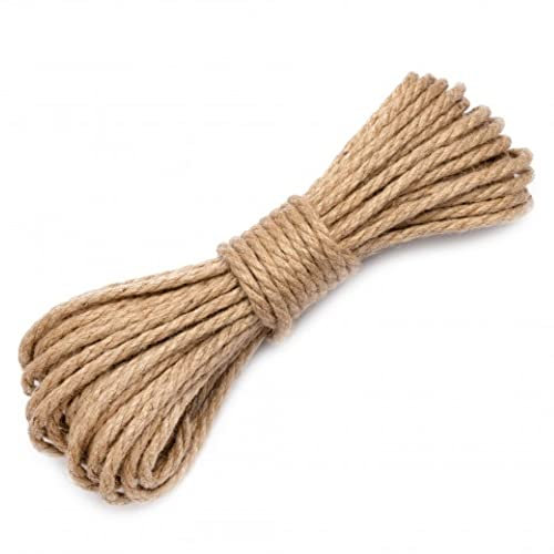 Juteseil. Jute Rope. Juteschnur. Dekokordel. Jutekordel. Schnur aus Jute 6mm / 30m