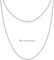 Silvadore 2mm Mens Chain Silver Necklace - Stainless Steel CUBAN Link Jewellery - Non-Tarnish - 46cm / 18 inch (Luxury Gift Box)