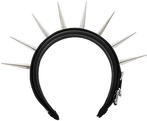 GALPADA Punk Spike Stirnband Hochzeit Stirnband Frühling Kleidung Metall Stirnband Gothic Stirnband Stachelkopfschmuck Breiter Haarreifen Party Kopfschmuck Festival Kostüm Haar Dekorative
