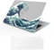 TeDaWen MacBook Hülle Kompatibel mit MacBook Air 15,3 Zoll 2025-2023 Release New (Modell: MacBook Air 15 A3241 M4 A3114 M3 A2941 M2 Chip), Hartschalengehäuse mit Tastaturabdeckung，Meereswelle - 1