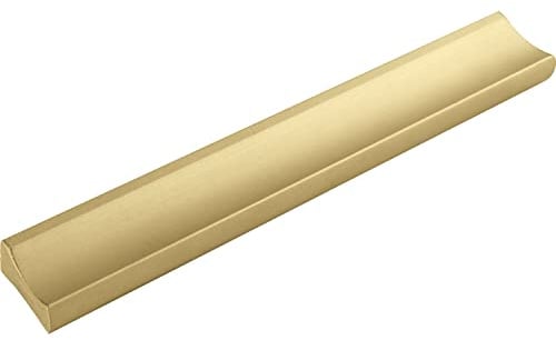 ALLES IM GRIFF Möbelgriff Alto LA 96mm - flacher Schubladengriff Breite 120mm - ideal Schubladen, Aluminium gold matt
