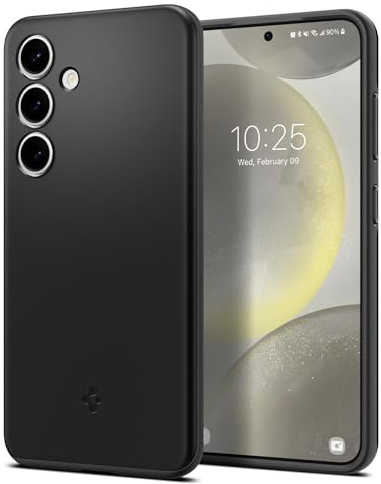 Spigen Thin Fit für Samsung Galaxy S24 -Black | Military-Grade Schutz, Slim & Leicht, Einfache Montage
