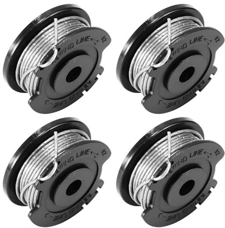 LEMLIT Strimmer Spool Line,4-Pack Autofeed Nylon Spools for Bosch EasyGrassCut 18 23 26 - Replacement String Trimmer Line (Φ1.65mm x 4.9m) - Fits ART 23 SL 26 SL - F016800569 F016800385