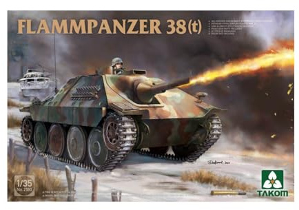 TAKOM TAK2180 1:35 Flammpanzer 38(t) Modellbau Plastikbausatz