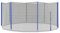 SPORTNOW Filet de Remplacement pour Trampolines Ø 366 cm 8 poteaux Droits Filet de sécurité pour Trampolines, Filet Rond avec entrée zippée