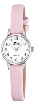 Montre Lotus pour Femme 18963/2 Special Prices Boîtier en Acier Inoxydable Gris Bracelet en Cuir Rose