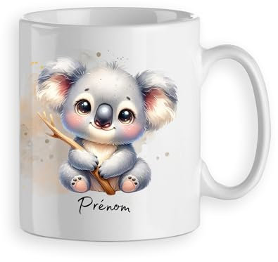 Mug tasse koala personnalisable prénom cadeau original modèle1