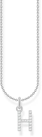 THOMAS SABO Halskette Buchstabe 925 Sterling Silber mit Zirkonia KE2240 - KE2265