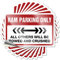 Aufkleber für Werkzeugkasten, Aufschrift Ram Parking Only, lustiger Aufkleber, 10 Stück, kleiner Mann, Höhlenschild, Männerdekoration (12 x 18 cm)