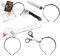 Cerchietti Horror per Halloween, Forbici Insanguinate in Gomma e Plastica - Accessorio per Uomo, Donna, Adolescente - Film Horror, Thriller, Carnevale - Accessori in Maschera (Confezione da 4)