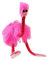 Hohopeti Straußen Marionette Lustige Marionette Lernspielzeug Marionettenpuppen Tiere Strauße Marionette Straußenpuppe Spielzeug Für Kinder Lustiges Marionettenspielzeug Plüsch Rosa