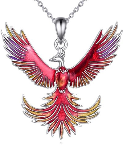 DAYLINLOVE Phönix Halskette 925 Sterling Silber Phönix kette Phönix Schmuck Geschenk für Frauen Mädchen Phönix Liebhaber