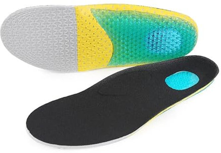 ZHCHAO Schiuma di Silicone Uomo Donna Ortesi morbide Solette da Corsa Cuscino di Supporto Inserto Sportivo Cuscinetto for Scarpe Caviglia a Piede Piatto(Small)