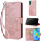 Cover per Huawei P30 Pro Case Premium PU Custodia a Libro Portafoglio Pelle con Magnetica Flip Case Funzione Stand Custodia per Huawei P30 Pro Cover,Oro rosa