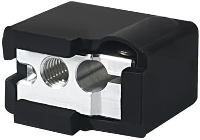 wenwendianzi 2 stücke Volcano Silikon Socke Abdeckung Schutz 3D Drucker Teile for PT100 Volcano Wärme Block for E3d Volcano Hotend Heizung(2pcs Black)