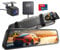 WeBeqer Rückspiegel Kamera mit 10 TBerührungsbildschirm, 4K+1080P Dash Cam Auto Vorne Hinten mit 64GB SD Karte, Nachtsicht, WDR, GPS, Loop-Aufnahme,Parküberwachung, Rückfahrassistent, G-Sensor