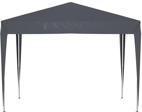 Thanaddo Pavillon 3x3 m, Zelt groß, wasserdicht, für Garten und Camping, Grau