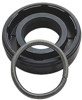 Doppellippen-Öldichtung, 2 Stück TC-25 Wellendichtring, Doppellippe mit Strumpfbandfeder, Skelett-Öldichtung, schwarz, mehrere Größen(25x40x12mm)