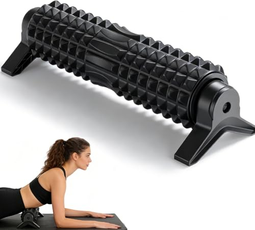 Rodillo para fascia de 53 cm, rodillo de espuma con soporte, rodillo de espuma de dureza media para la relajación muscular después del deporte, así como para ejercicios de yoga y pilates, rodillo de