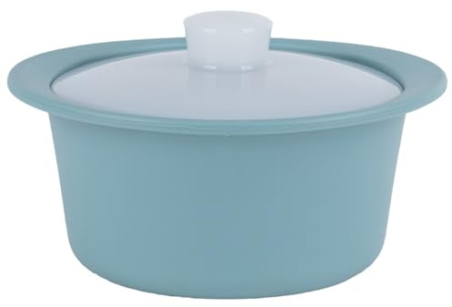 Vaporeras de silicona para microondas olla de silicona de grado alimenticio para microondas con asa y tapa apta para horno y lavavajillas para verduras recipientes para cocinar recipientes para alimen