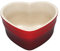 Le Creuset Herzförmchen aus Steinzeug, 300 ml, Kirschrot, 91002926060000