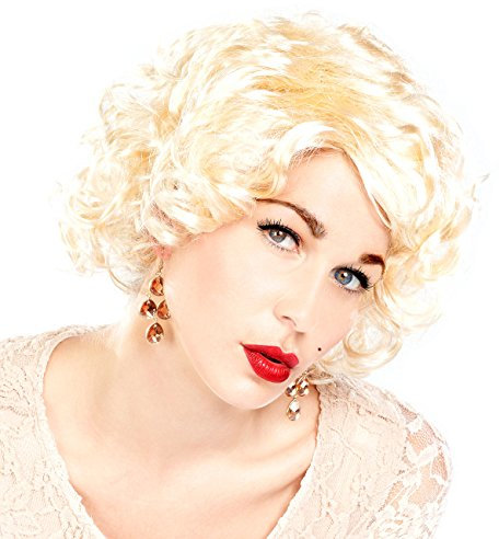 infactory Fasching-Perücke: Perücke Marilyn (Perücken als Kostüm-Zubehöre, Haarteil für Kostümparty, Kostüme)