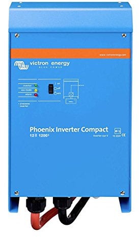 Victron Energy 1200VA 12-Volt 230V AC Reiner Sinus Wechselrichter, Kompakt