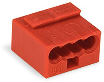 50x Wago 243-804 MICRO Verbindungsklemme - mini Wago - 4-fach - Verteilerklemme - Dosenklemme - rot
