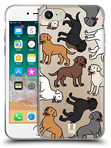 Head Case Designs Labrador Retriever Dog Breed Patterns 2 Gel Case [Military Grade Protection] Compatible with Apple iPhone 7/8 / SE 2020 & 2022 and Compatible with MagSafe