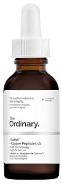 The Ordinary Buffet + Copper Peptides 1% – 30 ml, Multitechnology Peptide Serum to Target multiple Signs of Age at Unce.
