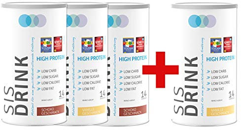 SiS Drink 420g - Original Protein Shake zum Buch (4für3 Mix)