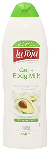 La Toja - Gel Crema de ducha y Body Milk - Aroma Aguacate - Piel Ultrasuave - 550ml