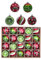 Victor's Workshop Christmas Baubles Set 20pcs 60mm, Red Green and White Christmas Ball Ornaments for Xmas Tree Decorations