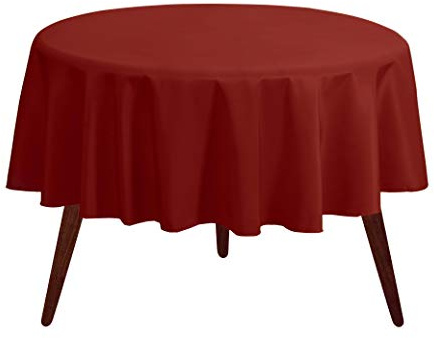 Gee Di Moda - 178 cm Runde Tischdecke in Burnt Orange - Polyester - Ideal für Buffet-Tische, Partys & mehr