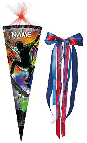 alles-meine.de GmbH stabile Spitze - aus Kunststoff - verschiedenes Zubehör frei wählbar - passend für Schultüte - Skateboard - Sport - 70/85 cm - Zuckertüte - ALLE Größen ..