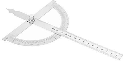Yosoo Health Gear Präzisions Winkelmesser, Rostfreier Stahl, 200 mm, 0-180° Goniometer Messwerkzeug