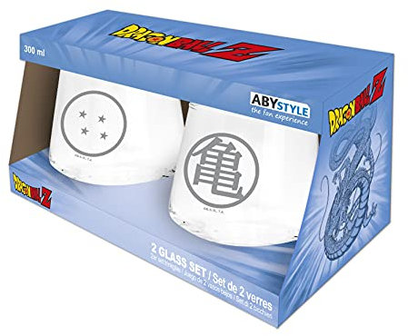ABYSTYLE Dragon ball - set de 2 verres kame & boule de cristal