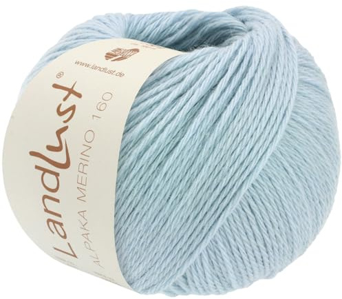 LANA GROSSA Landlust Alpaka Merino 160 | Klassisch verzwirntes Garn aus Merino & Alpaka | Handstrickgarn aus 50% Schurwolle & 50% Alpaka (Baby) | 50g Wolle zum Stricken & Häkeln | 160m Garn FB 418