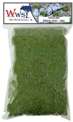 WWS War World Scenics WWScenics | 4mm Herbe Statique Printemps | 100g | WSG4-004 | Matériel pour Maquette Réaliste
