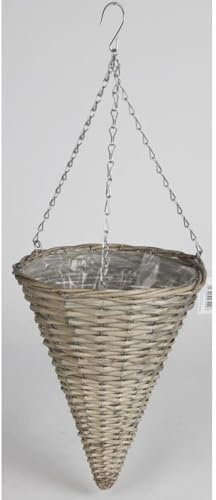 Blumenampel Trichterform 30x78 cm Hängetopf Metall Übertopf Blumenhalter