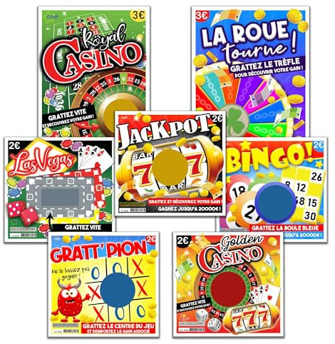 LOT DE 7 CARTES à gratter avec le message : Bébé arrive bientôt! - Carte à gratter Annonce Grossesse - Lot de 7 Tickets Surprise - cadeau grands-parents, papy, mamie, tonton, tata - made in France