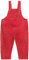 CAMILIFE Bebè Bimbi Bimbe Salopette in Velluto a Coste Dungarees Pantaloni a Coste Pantaloni Harem Vintage Retro - Rosso retrò Taglia 104
