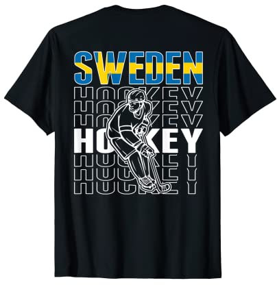 Schweden Eishockey-Fans Trikot schwedisches Hockeyteam Supporter T-Shirt