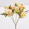 Equirider Ramo de Plantas Verdes Artificiales, Clavel Pastoral, Lila de otoño, fotografía de Boda, decoración Floral