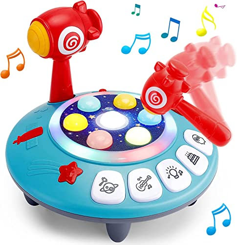 Sirecal PROACC - Juguetes sensoriales para niños de 1 año – Juego de golpear un topo para bebés, juguetes musicales para el desarrollo temprano, juguetes educativos de actividad, regalos para niños de